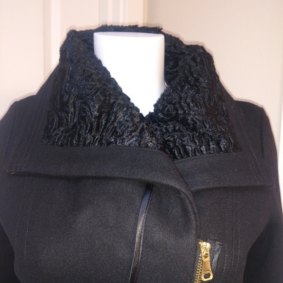 LNR Wool Blend Faux Fur Jacket - Picture 3 of 3